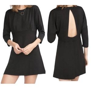 Zara Back Cutout Black Mini Dress Small